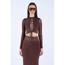 Trend Alacati Stili Ženska bluza Alc-X15127, Braon