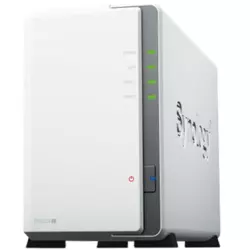 Synology DS223j, Tower, 2-bays 3.5 SATA HDD/SSD, CPU 4-core 1.7 GHz; 1 GB DDR4 non-ECC; 1 x RJ-45 1GbE LAN Port; 2 x USB 3.2 Gen1; ; 0.88 kg; 2yr warranty - DS223J