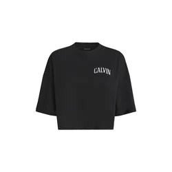 Calvin Klein Jeans Majica črna / bela