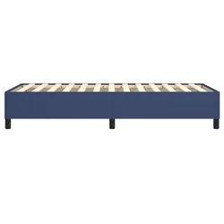 Okvir za krevet s oprugom plava 90x190cm od tkanine