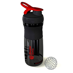 BlenderBottle Sportmixer črni, 820 ml (rdeč pokrovček)