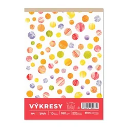 Risbe 180 g, A4, 10 kosov v bloku, bela barva