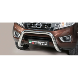 Misutonida Bull Bar O76mm inox srebrni za Nissan NP 300 Navara King Cab 2016 s EU certifikatom