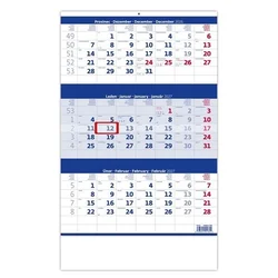 Trimesečni koledar 2026 - modri