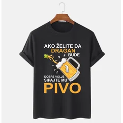 MAFIMI Muška majica Ako želite da bude dobre volje, Crna