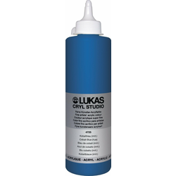 Lukas Cryl Studio Plastic Bottle Akrilna barva Cobalt Blue Hue 500 ml 1 kos