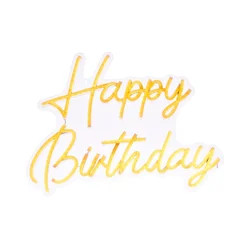 Atmosphera - LED neonska zidna dekoracija HAPPY BIRTHDAY LED/5V