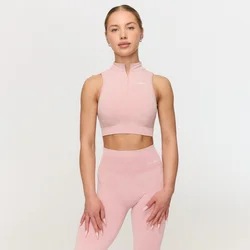 GymBeam Fierce Seamless Sports Bra Baby Pink
