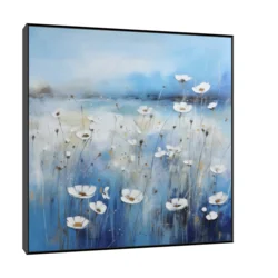Canvas Slika na platnu Proplanak, Sa ramom, 140 x 140 cm, Crni