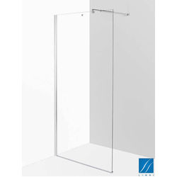 LINNI Tuš paravan walk-in Elegance, Providno staklo 8mm, Srebrni profil, 80x200cm
