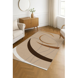 Conceptum Hypnose Tepih HM-CRP25-45, Pravougaoni, 160x230 cm, Krem-braon