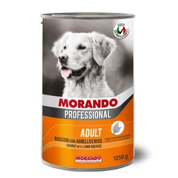 Morando Adult Komadići Jagnjetina i Pirinač, 1250g konzerva za pse