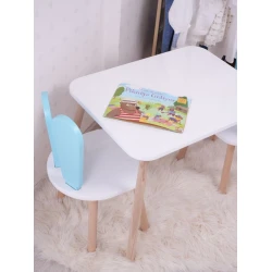 HANAH HOME Dečiji sto i stolica Bunny One Chair Set Baby Blue White