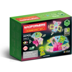 MAGFORMERS Svetleči komplet 20 kosov