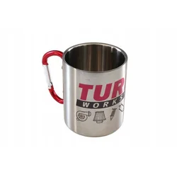 TurboWorks 300 ml srebrna kovinska skodelica