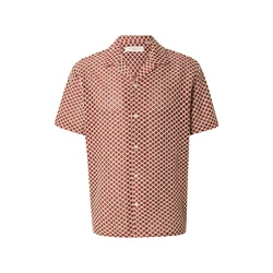 JACK & JONES Srajca JORMONTAUK vinsko rdeča/bela