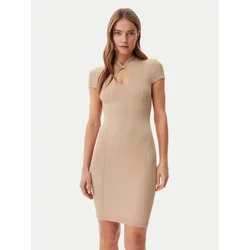 Guess Pletena obleka W5GK46 Z3L10 Rjava Slim Fit