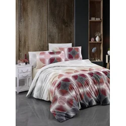 Lessentiel Maison Komplet posteljine Bisa, 160x220cm, Bordo