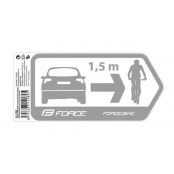 Force nalepnice sigurnost za automobil 184x84mm, srebrna ( 16428 )
