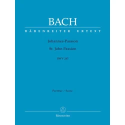 BACH:JOHANNESS-PASSION BWV 245,VOCAL SCORE