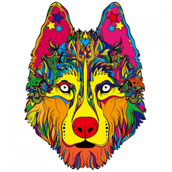Drvene puzzle - Husky / S KP21951