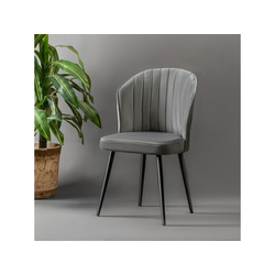 Hanah Home Set Stolica 2 Komada Rubi - Sivo