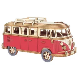 shumee 3D lesena sestavljanka model avtomobila Volkswagen VW T1