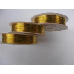 Bakarna žica 0.3 mm zlatna kotur 15 m