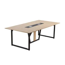 VEVOR Konferenčna miza 2400x1200x750 mm rjava