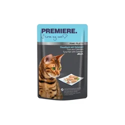 Premiere Cat Fine Filets Tunina/Lignji 100g vrečka