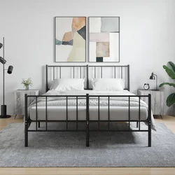 Noćni ormarići 2 kom boja hrasta 40x40x50 cm konstruirano drvo