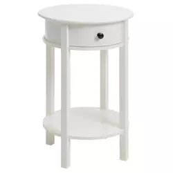 JYSK Bedside table EGEBY 1 drawer white