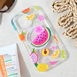 Maska za iPhone 15 6.1 Summer Fruits Print Magsafe