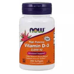 Now Foods Vitamin D3 2000 IU 240 kaps