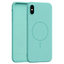 Velvet Touch MagSafe maska za iPhone Xs Max - Tirkizna