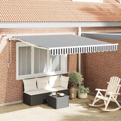Tenda na automatsko uvlačenje LED antracit i bijela 300x250 cm