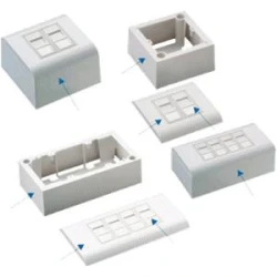 DATACOM UTP 2xRJ45 vtičnica Cat5e (pod in nad ometom)