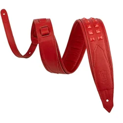Levys Rebel Leather Red/Red Pas za kitaro