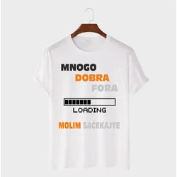 MAFIMI Muška majica Mnogo dobra fora, Bela