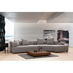 Atelier del Sofa Ugaona garnitura Gondol 105x70x180cm Siva