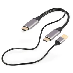 GEMBIRD A-HDMIM-DPM-01 Adapter/Kabl HDMI (muški) na DisplaiPort (muški) , 2m, Crni