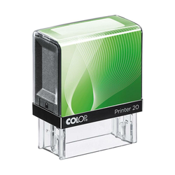 Štampiljka Colop Printer 20, črno-zeleno ohišje-vaš odtis v ceni (38x14mm)