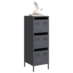 Visoka komoda antracit 39x35x103,5 cm od čelika