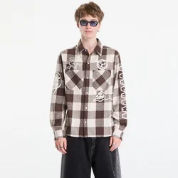 Srajca Billionaire Boys Club Icecream Multi Logo Check Ls Shirt Brown XL