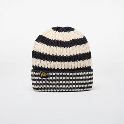 Kapa New Era Knit Medium Stripe Beanie Navy/ Light Cream Universal