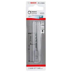 Sveder s šesterorobim steblom HSS 2,0 mm