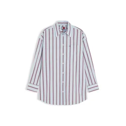Tommy Jeans Bluza Essential svetlo modra/lila/rdeča