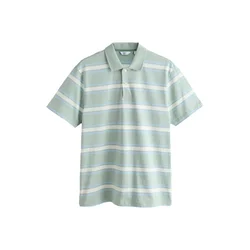 Next Majica svetlo modra / pastelno zelena / off-bela