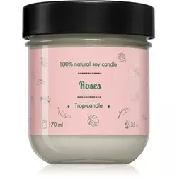 Tropicandle Roses dišeča sveča 170 ml