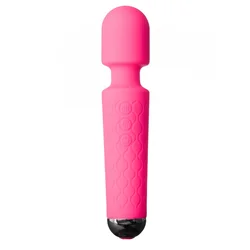 Wand Masažer za klitoris, 28 funkcija vibracije, 20.2 cm, Roze